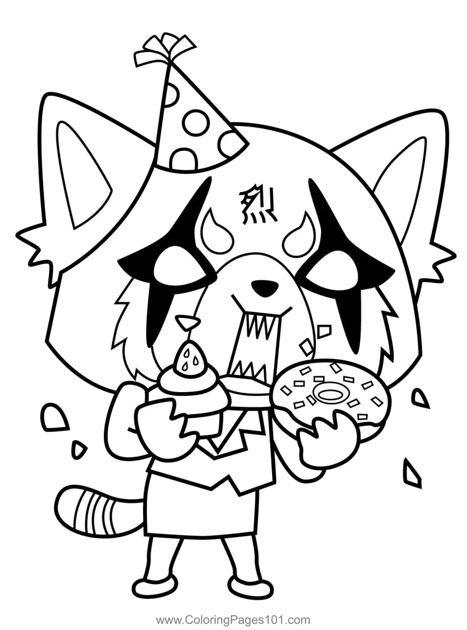 Dibujos de Aggretsuko por su cumpleaños este 6 de noviembre