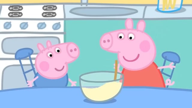 Peppa Pig aprende a cocinar pancakes