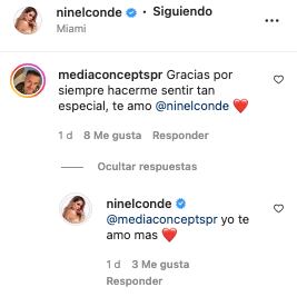 Ninel Conde intercambia mensajes de amor con misterioso hombre