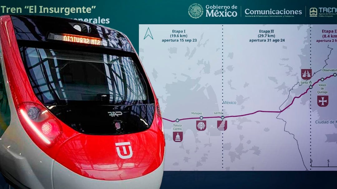 El Insurgente: ruta, estaciones y todo sobre la inauguración del tren interurbano