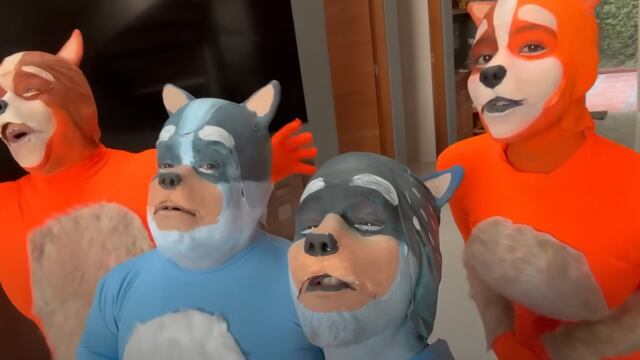 Memo Aponte en video de Bluey