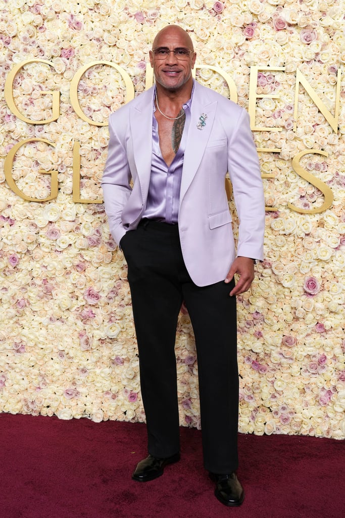 Dwayne Johnson llega a los Globos de Oro 2025.