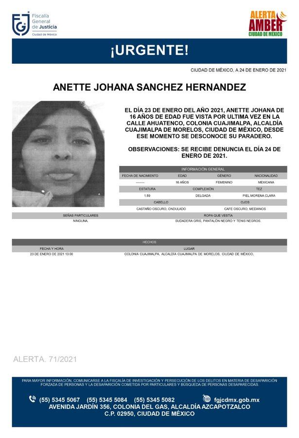 Ficha de búsqueda de Anette