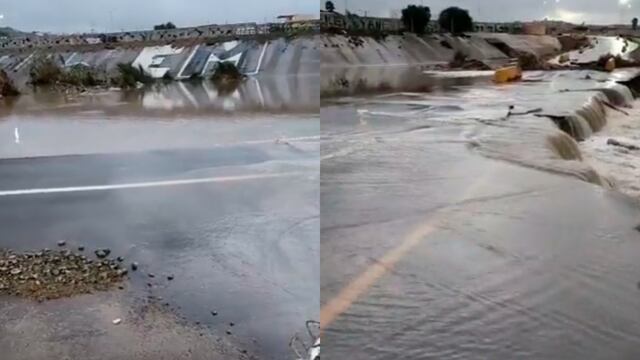 Terraplén de Tijuana en Los Olivos sufre daños por lluvias