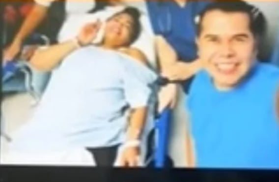 Paolita Suárez y el doctor Jesús Montoya