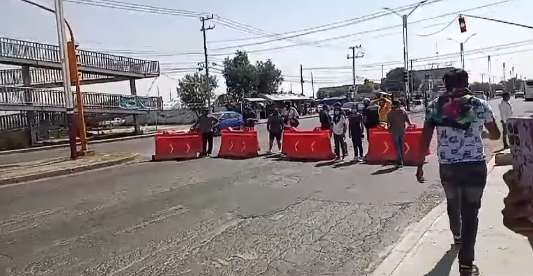 Bloqueo en carretera México-Pachuca