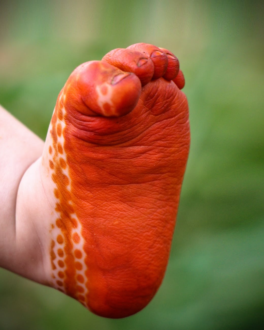 Pie de bebé con Henna