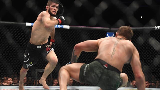 Nurmagomedov sometió a McGregor en el cuarto asalto