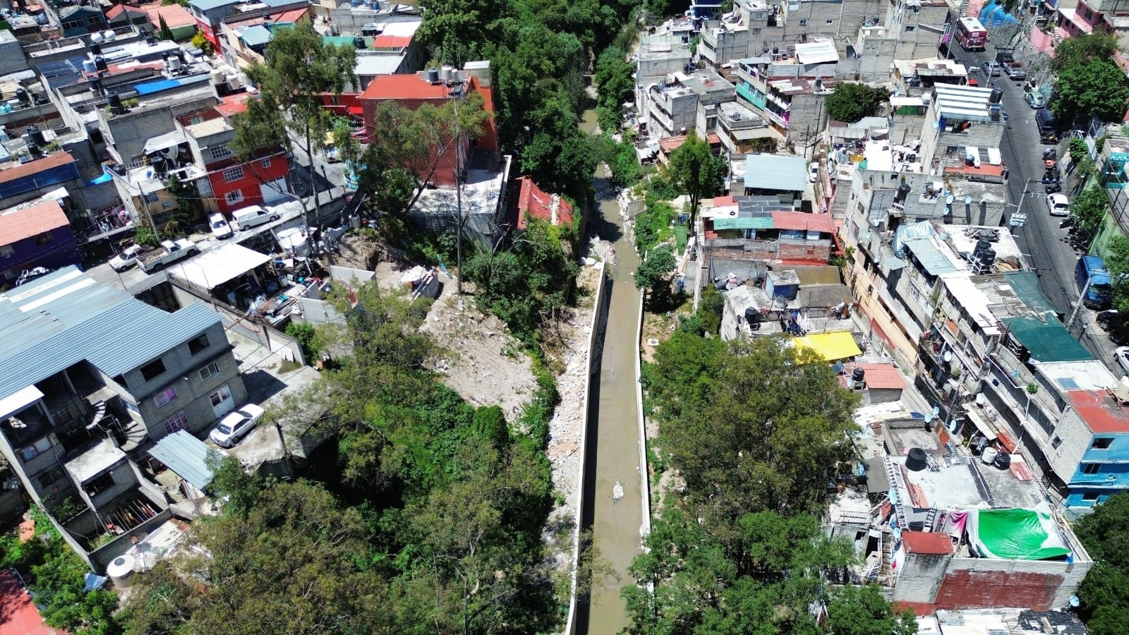 Álvaro Obregón inicia nueva etapa del Colector Marginal en Río Jalalpa con Fábrica del Agua.