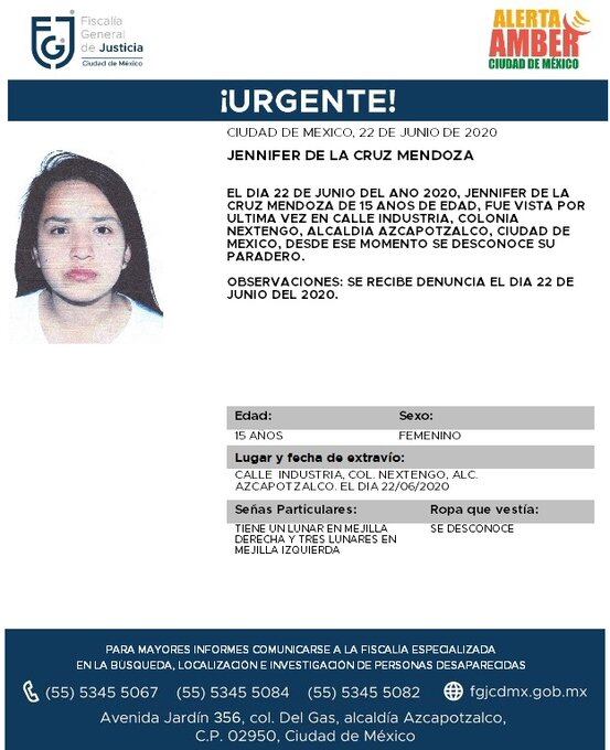 Ficha de búsqueda de Jennifer.