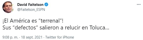 Faitelson contra el América