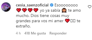 Cesia de La Academia felicita a Nelson por su papel en el teatro musical
