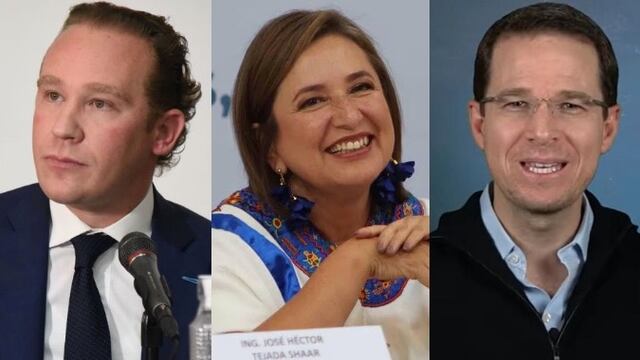 Santiago Taboada, Xóchitl Gálvez y Ricardo Anaya