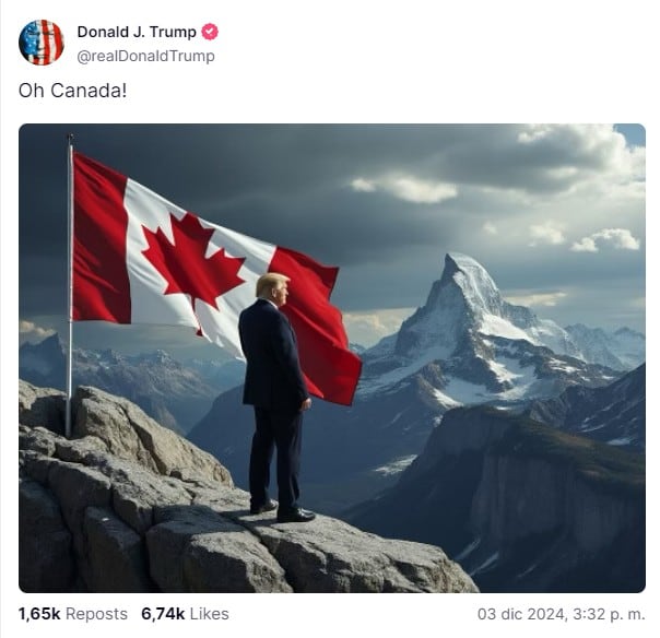 Donald Trump busca que Canadá sea el estado 51