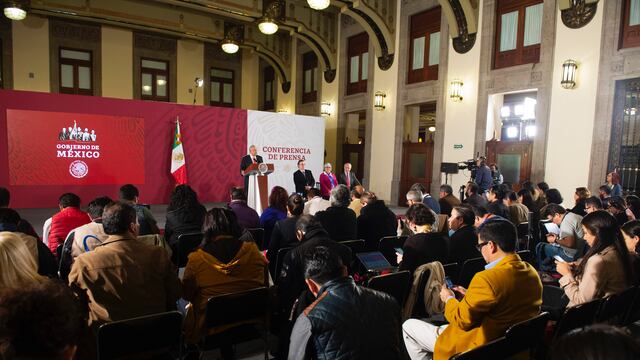 Aspecto de la conferencia matutina de este 25 de octubre