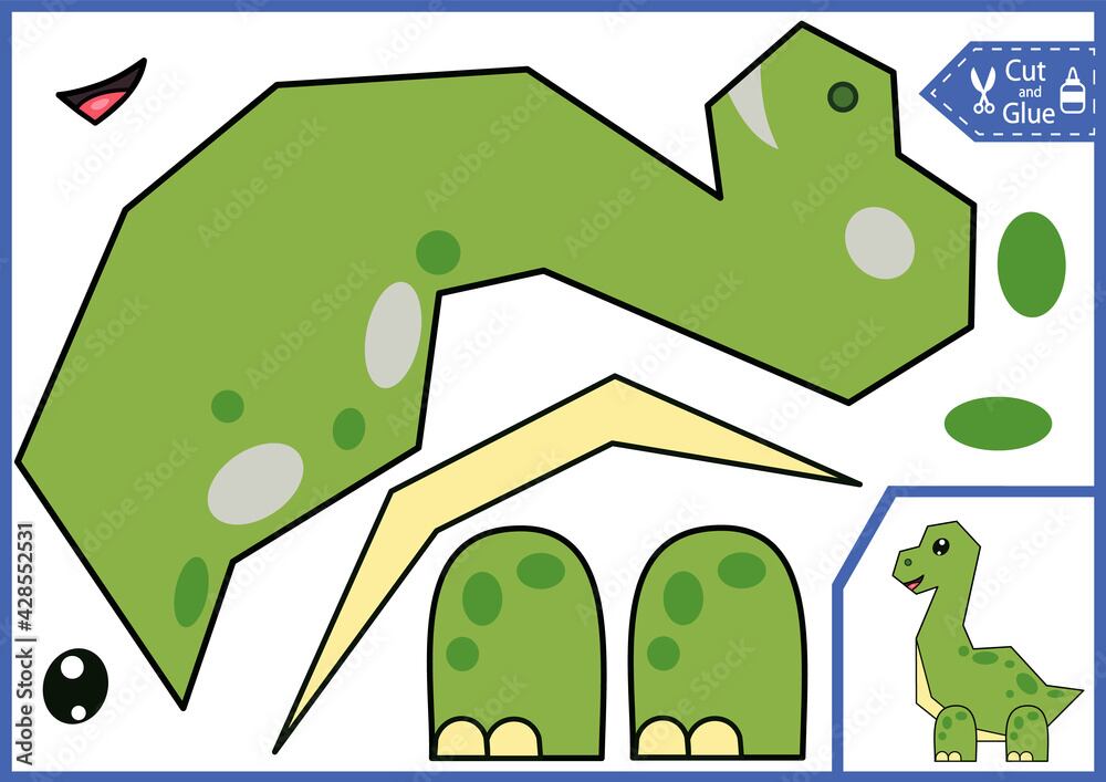 Plantilla de dinosaurio de Peppa Pig