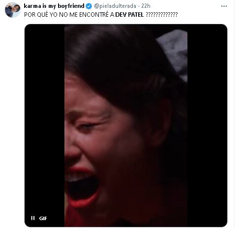 Meme sobre Dev Patel en la CDMX.