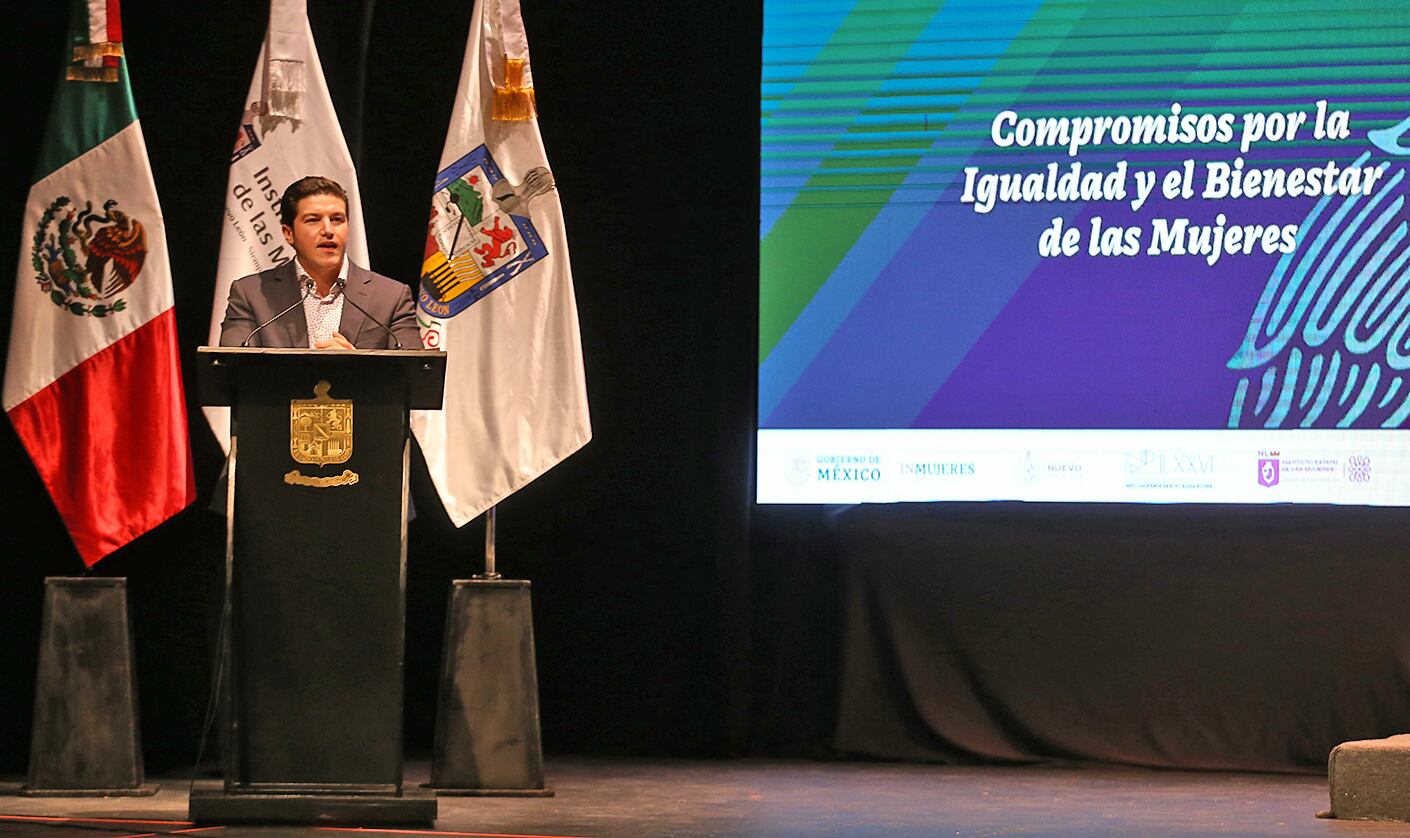 Samuel García firma ‘Compromisos por la Igualdad y Bienestar de las Mujeres’ para Nuevo León