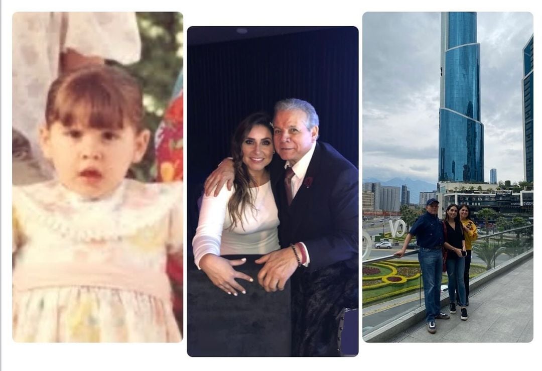 Jimena Longoria con su papá, Jorge Longoria.