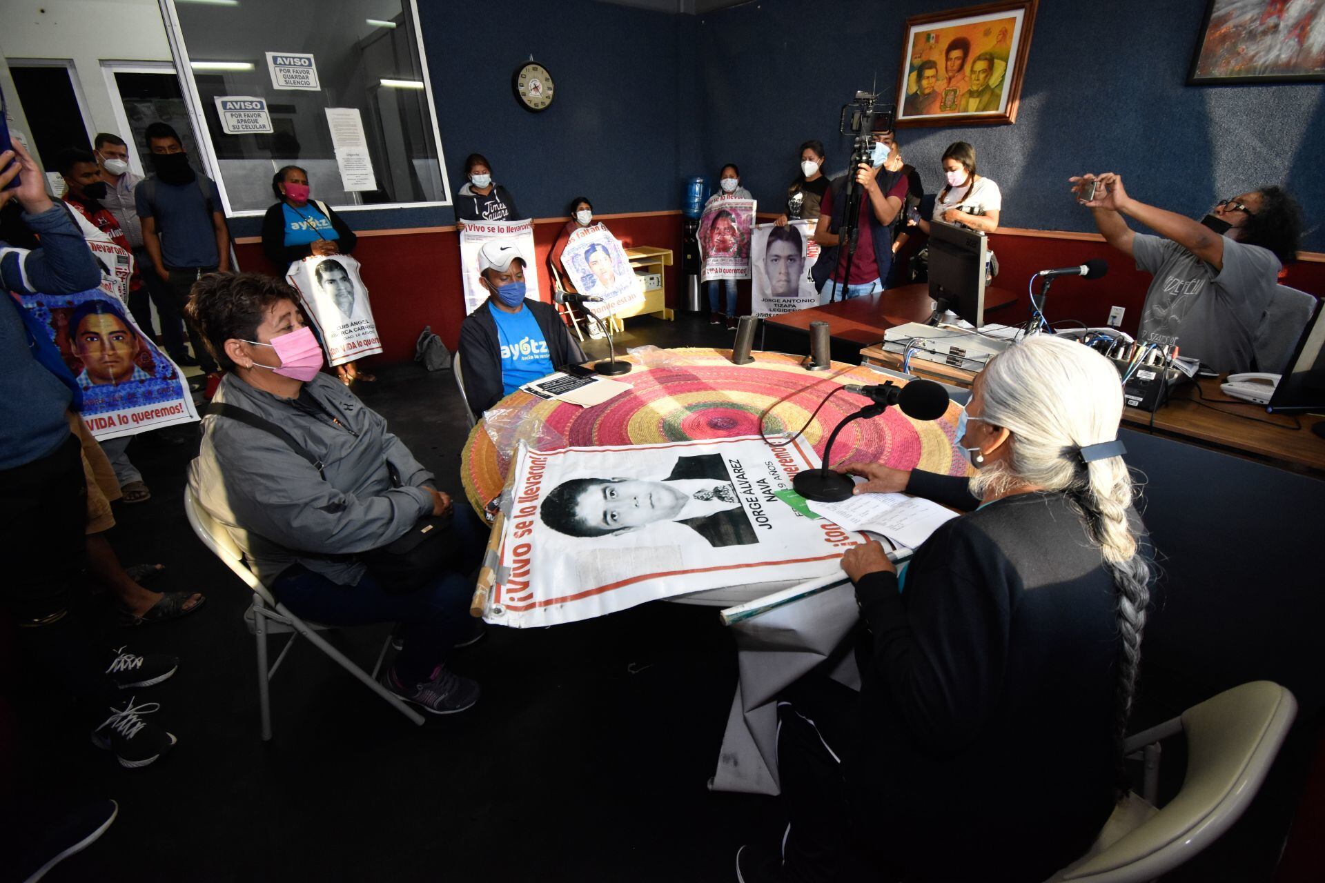 Familiares de los 43 normalistas de Ayotzinapa