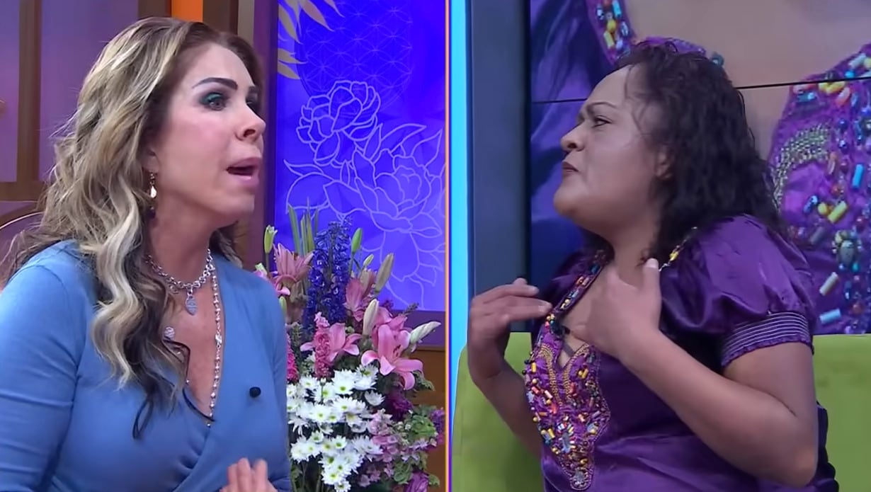 Rocío Sánchez Azuara se pelea con panelista en vivo en Acércate a Rocío.