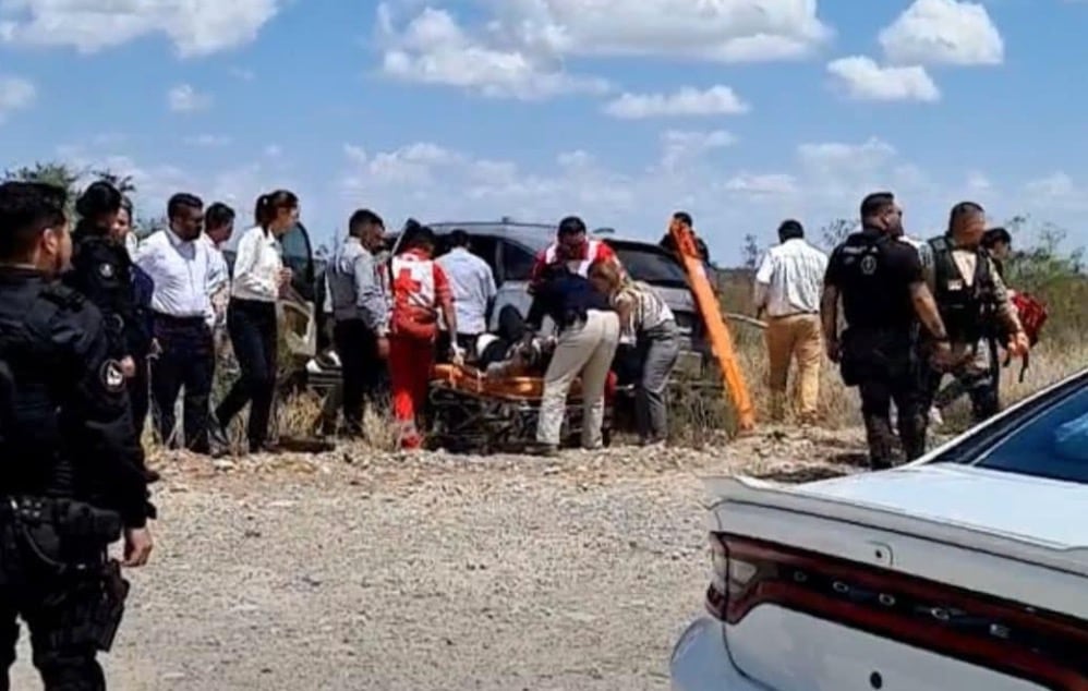 Accidente en Coahuila donde viajaba Claudia Sheinbaum Foto: @rosaliliatorrs