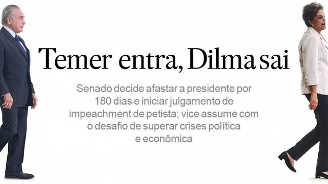 Así sintetiza la situación el diario brasileño O Estado