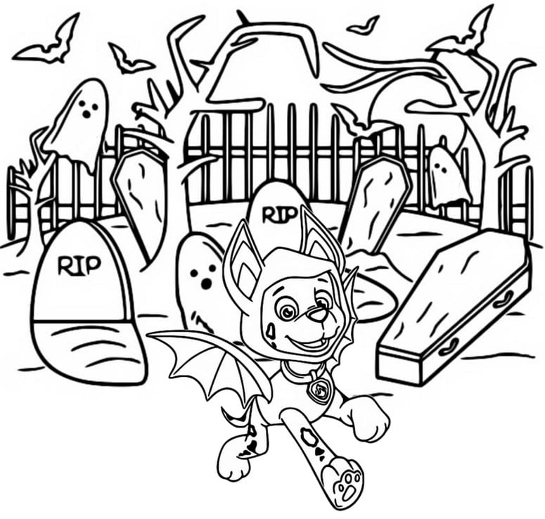 Dibujos de Paw Patrol Halloween