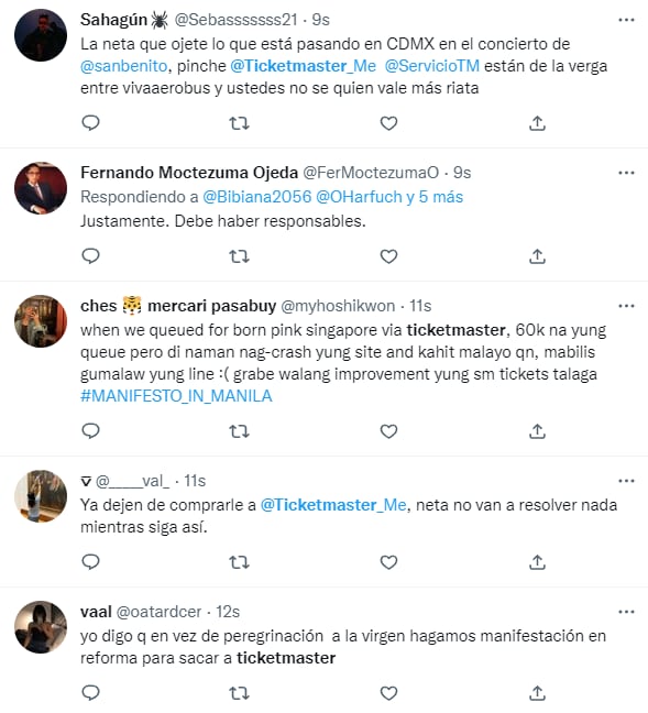 Tuits concierto de Bad Bunny en el Estadio Azteca