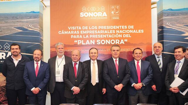 Alfonso Durazo y el Plan Sonora es respaldado por cámaras empresariales
