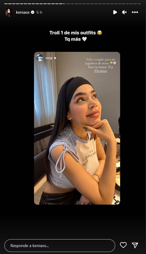 Kenia Os y Vinicius Jr