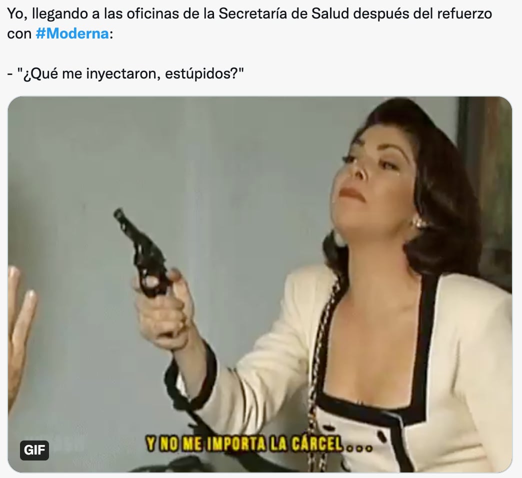 Memes de la vacuna Moderna a maestros