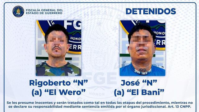 Fiscalía de Guerrero detiene a grupo delictivo en Acapulco