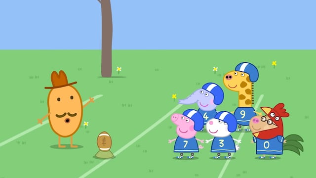 Capítulo español Peppa Pig aprende a jugar futbol americano con Señor Papa