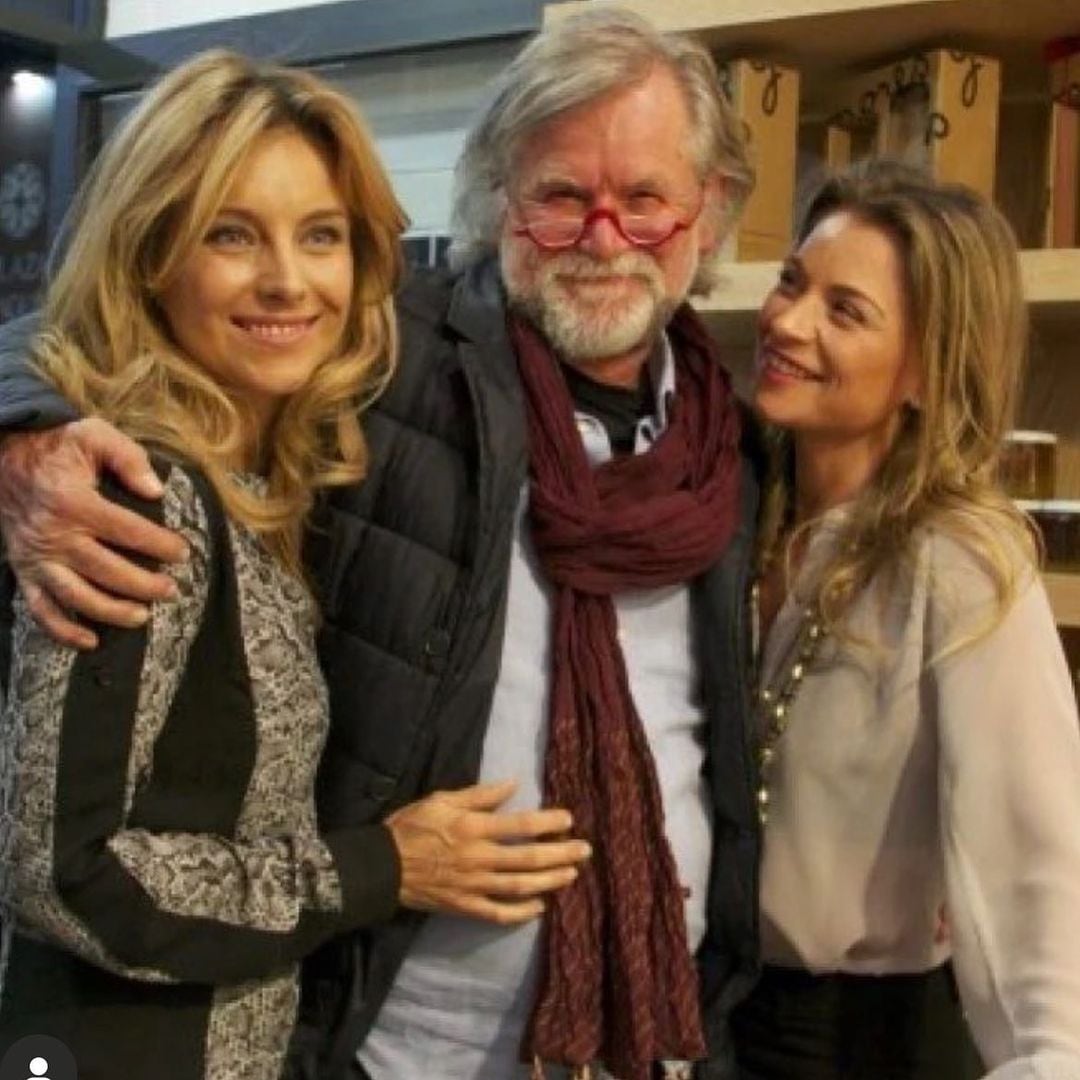 Zbigniew Paleta y sus hijas Ludwuika y Dominika Paleta