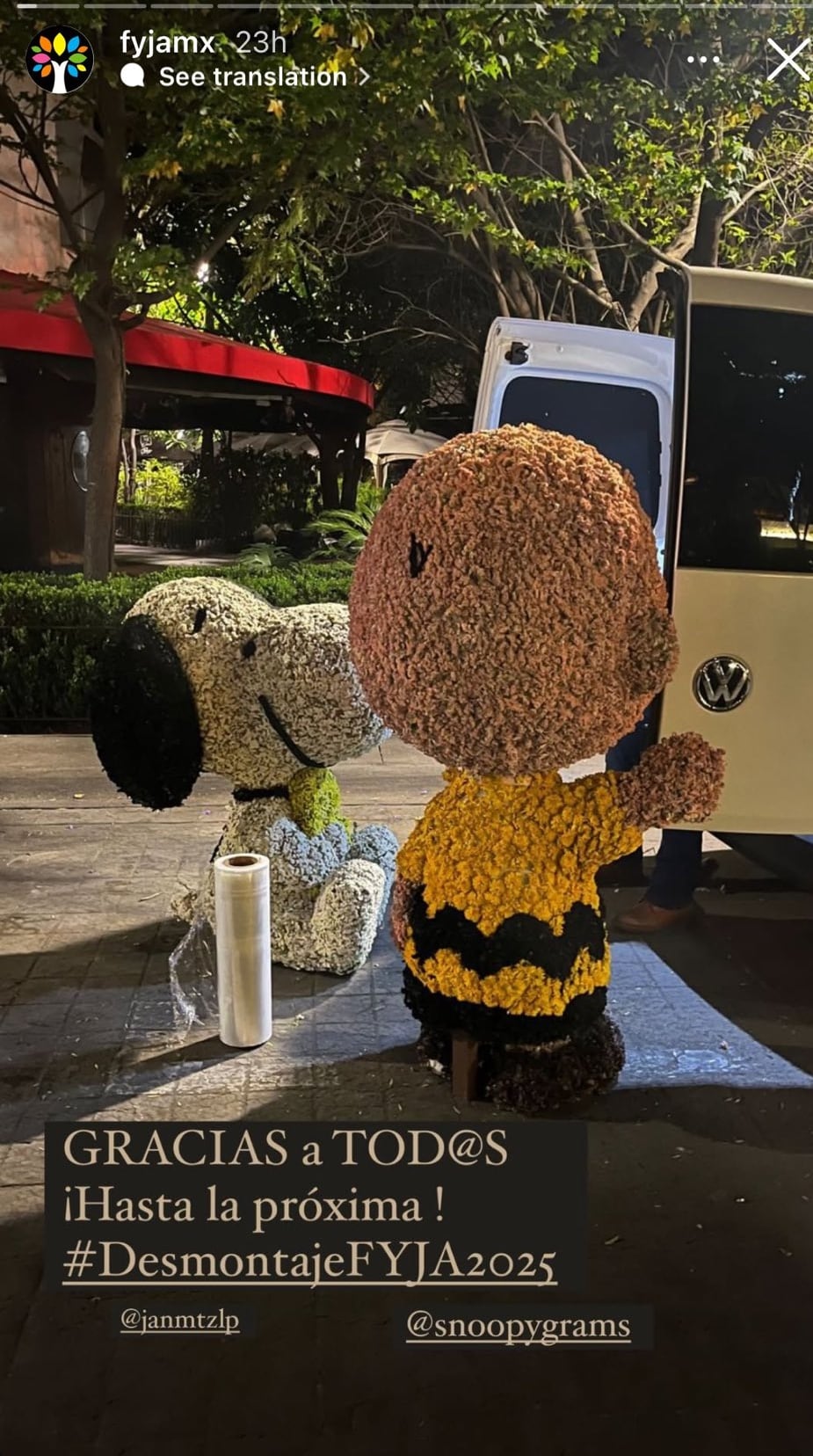 Snoopy del Festival de las Flores 2025 en Polanco