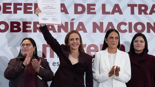 Clara Luz Flores Carrales, coordinadora estatal designada para la Defensa de la Transformación y la Soberanía Nacional de Nuevo León