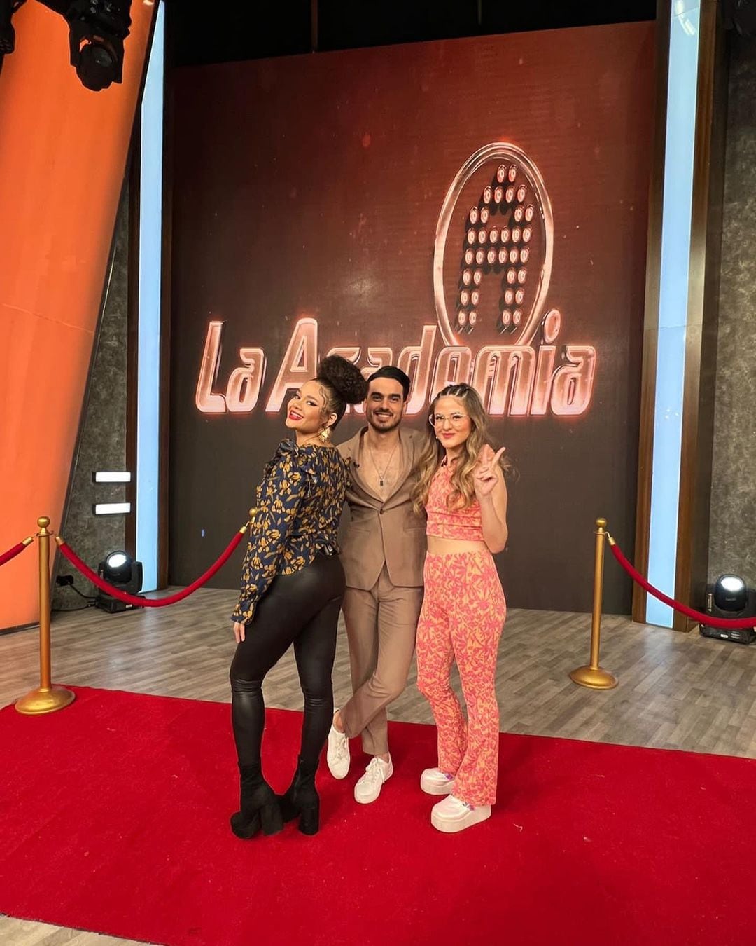 Cesia, Andrés y Mar de La Academia