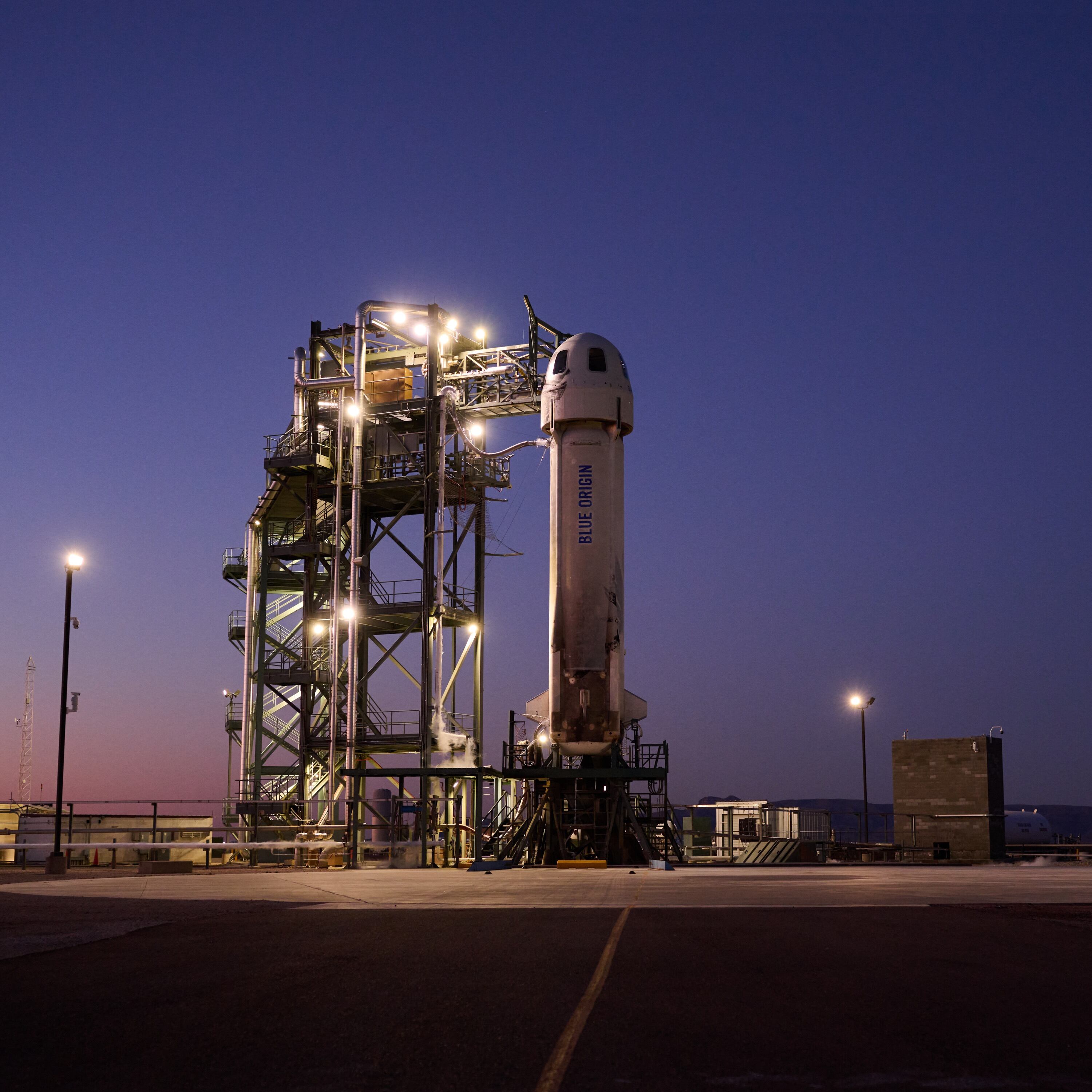 Cohete de Blue Origin, empresa hermana de Amazon