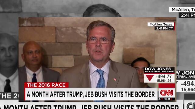 Jeb Bush rechaza plan antiinmigrante de Trump y pide evitar fricciones con México