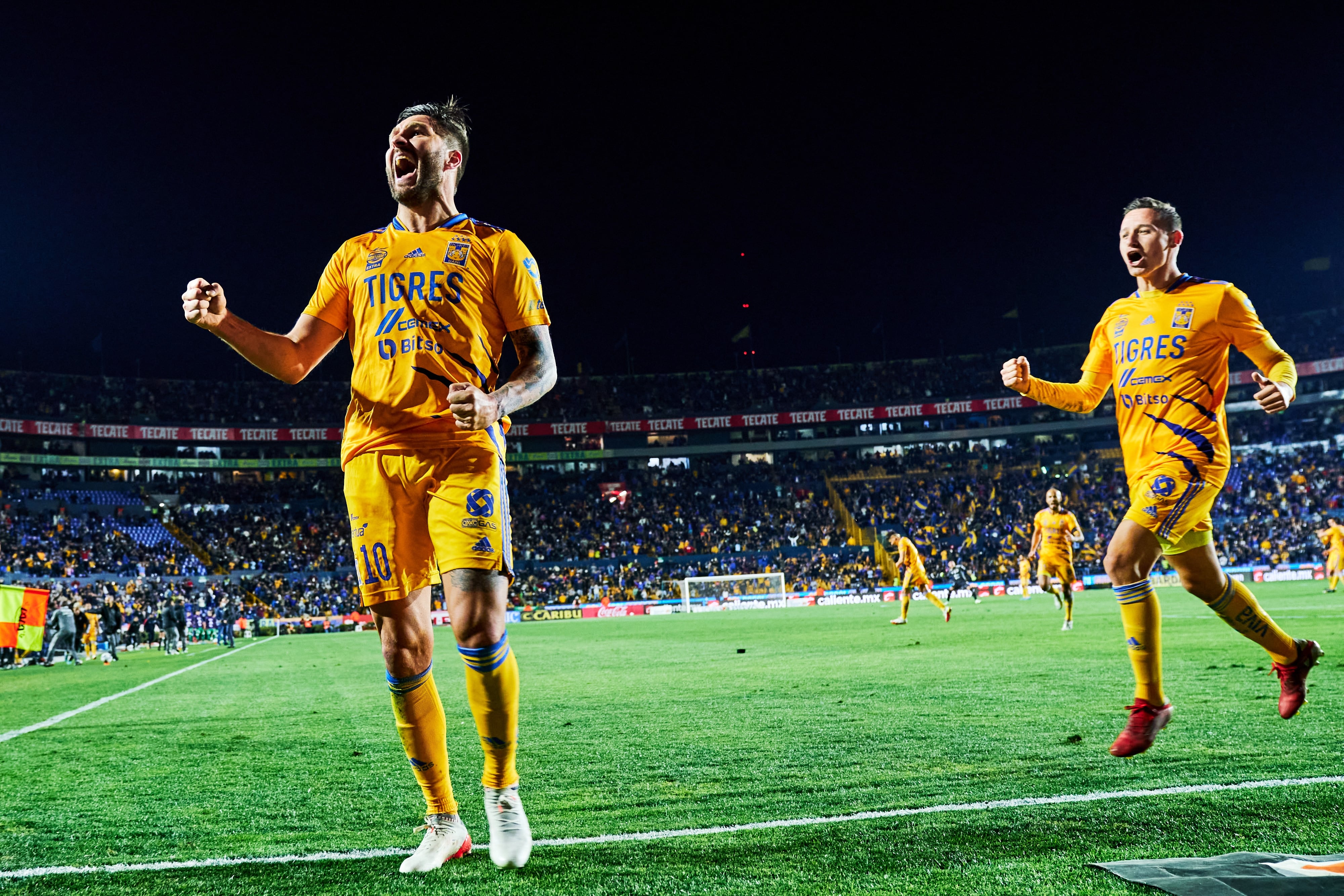 Gignac celebra su gol ante San Luis