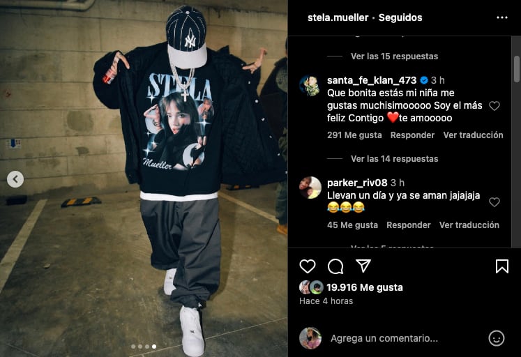 Santa Fe Klan y Stella Mueller se convierten en una de las nuevas parejas del 2023