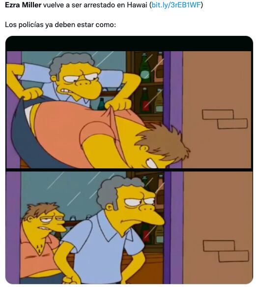 Memes de Ezra Miller y su segundo arresto