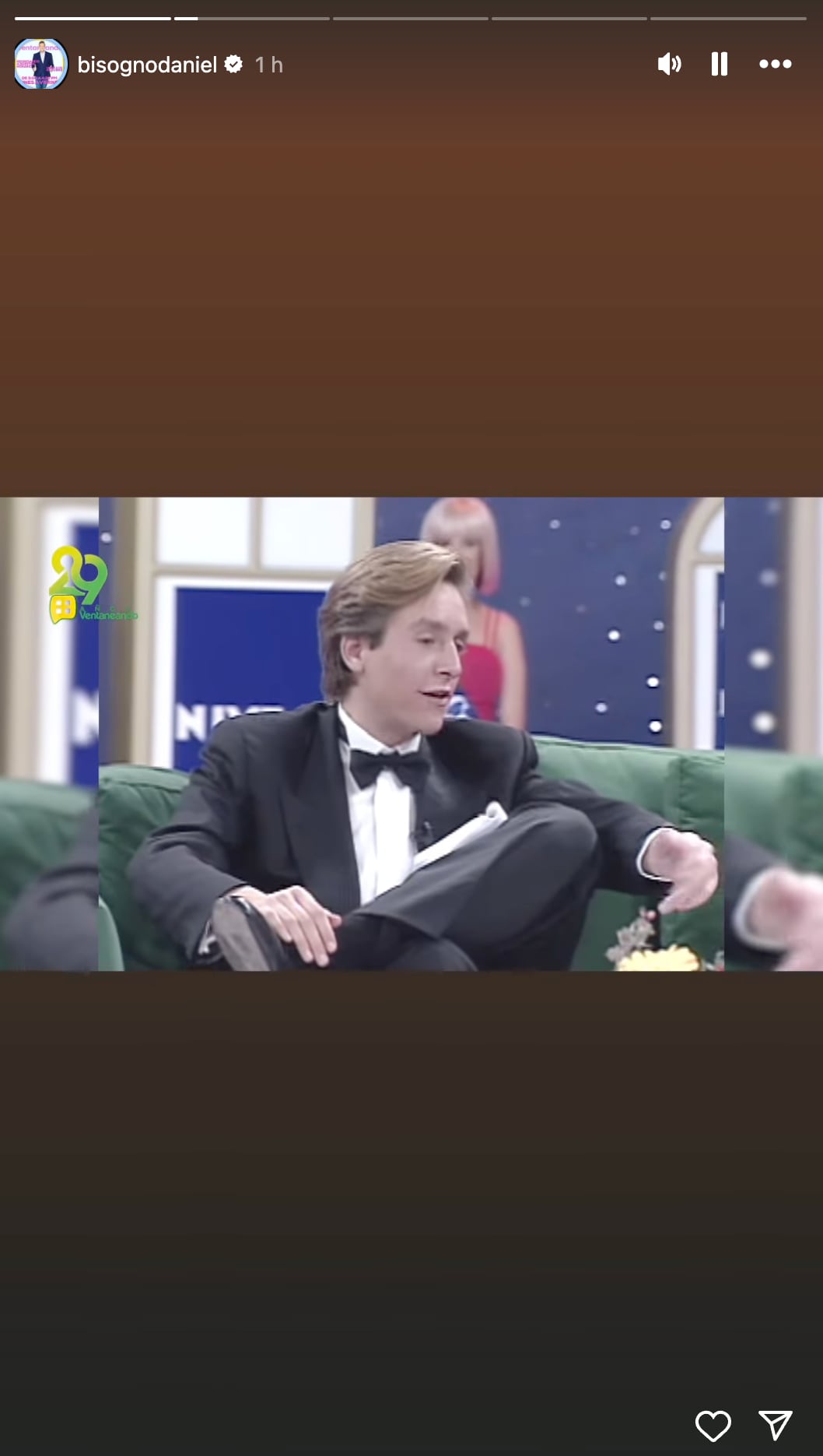 Daniel Bisogno celebra el aniversario de Ventaneando