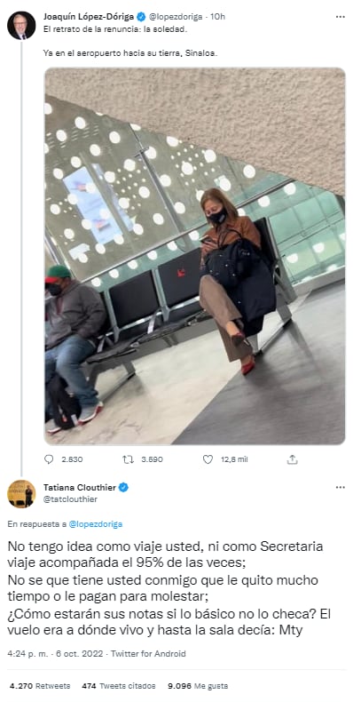 Tatiana Clouthier responde como se debe al periodista López-Dóriga