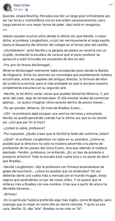 Así respoden a la transfobia de J.K. Rowling