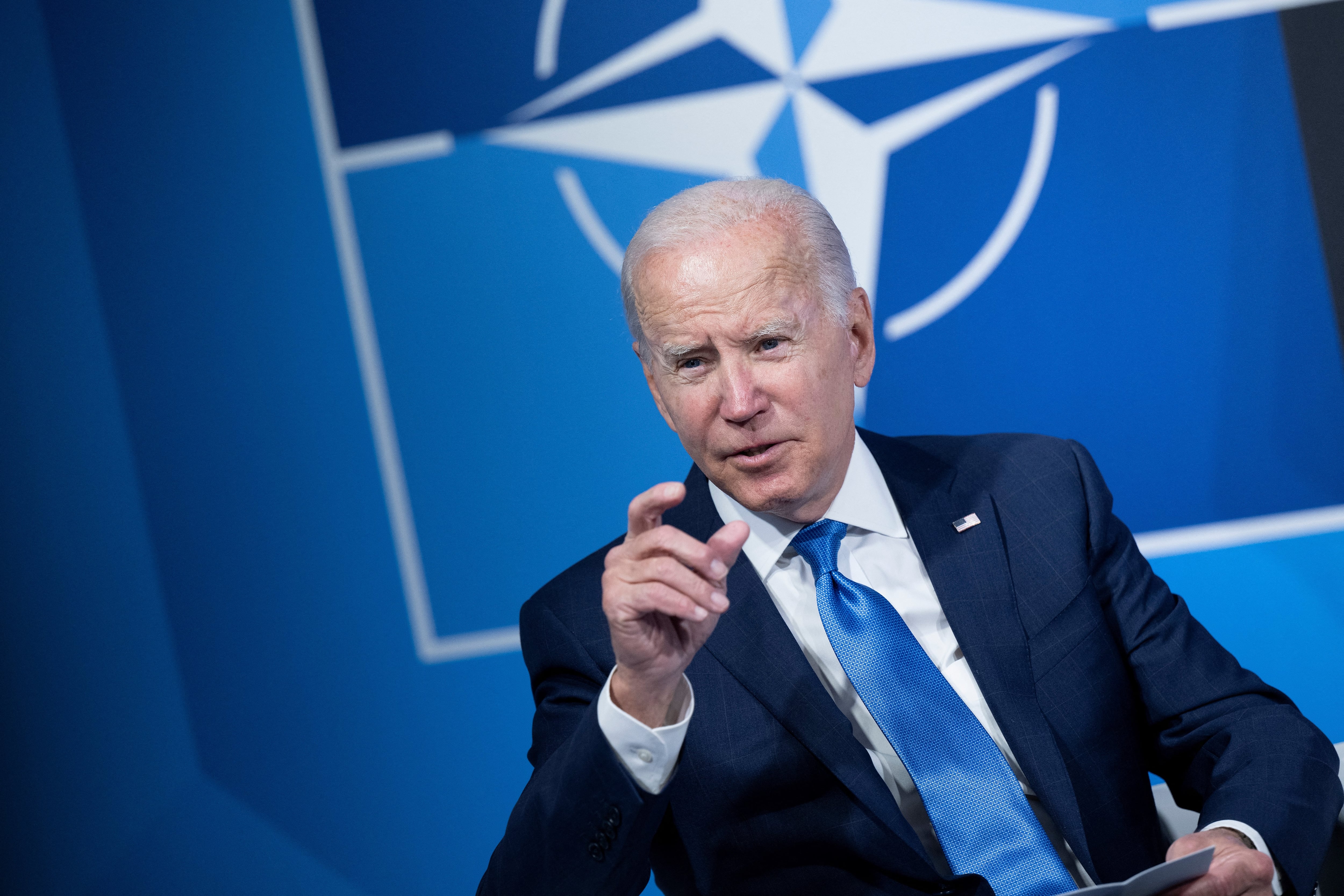 Joe Biden, presidente de Estados Unidos en la cumbre de la OTAN, en Madrid, España/AFP