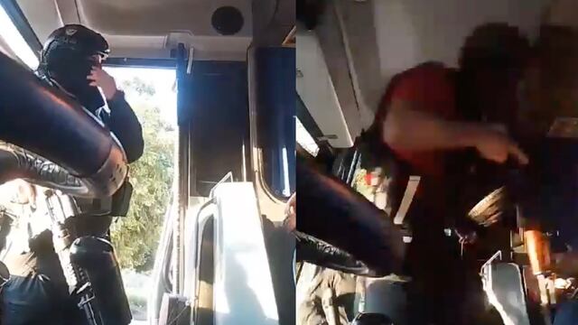 Sicarios piden a pasajeros bajarse de camión por enfrentamientos en Culiacán