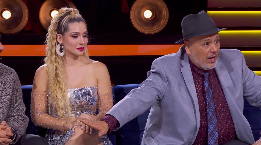 Marcela Mistral y René Franco