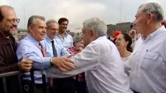 Presidentes del Consejo Coordinador Empresarial y del Consejo Mexicano de Negocios, Francisco Cervantes y Antonio del Valle.